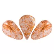 Cuentas de vidrio Amos® by Puca® 5x8 mm - Light Pink Opal Tweedy x10g