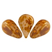 Cuentas de vidrio Amos® by Puca® 5x8 mm - Light Pink Opal Travertin x10g|raw }}