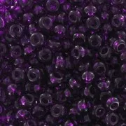 Cuentas de Rocalla Preciosa 9/0, 2,5 mm - Amatista, 20 g