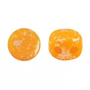 Kalos® by Puca® 4x3 mm - Frost Tangerine Gold Splash x10g