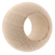 Cuenta de madera redonda grande para decorar con el soporte de madera Puca® Jeff - 20x16mm