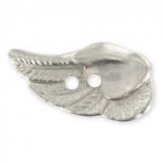 Botón ala CCB 28 mm rodiado mate x1|raw }}