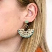 Ganchos Pendientes de disco 8 mm - Anilla perpendicular abierta - Chapado en plata