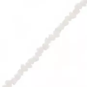 Cuentas de vidrio irregulares facetado 3mm - Beige x33cm