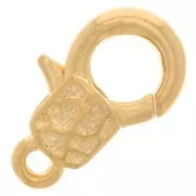 Cierre de langosta decorado de 15 mm - Chapado en oro x1