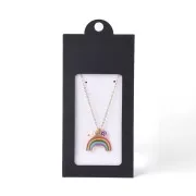 Cajita para detalles para joyas 13x6.5 cm - Negro- Blanco x1