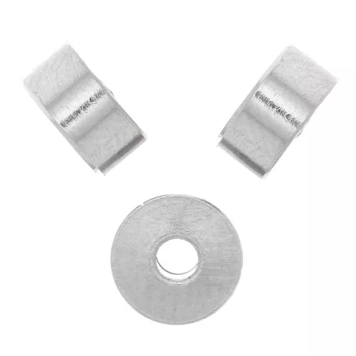 Cuenta arandela Heishi - disco plano 6x3 mm - Acero inoxidable 304 x1