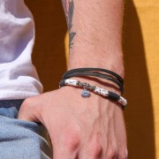 Cuenta arandela Heishi - disco plano 6x2 mm - Acero inoxidable 304 x15