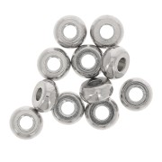 Cuenta arandela Heishi - disco plano 4x2 mm - Acero inoxidable 304 x20