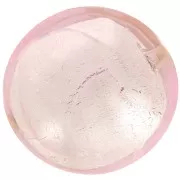 Bombeada Murano hoja de plata 16 mm Rosalina x1