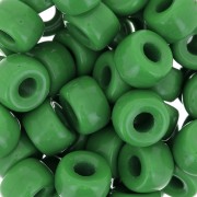 Cuentas con agujero grande - Pony Beads - 9 mm - Preciosa - Verde Oliva opaco x15|raw }}