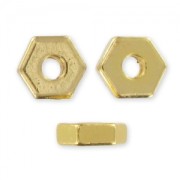 Entrepiezas tuercas 10 mm dorado x20|raw }}