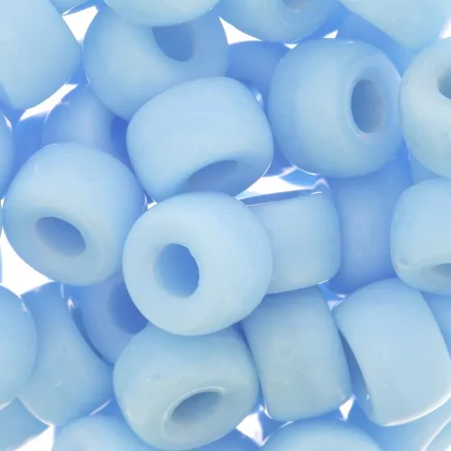 Cuentas con agujero grande - Pony Beads - 9 mm - Preciosa - Azul claro x15