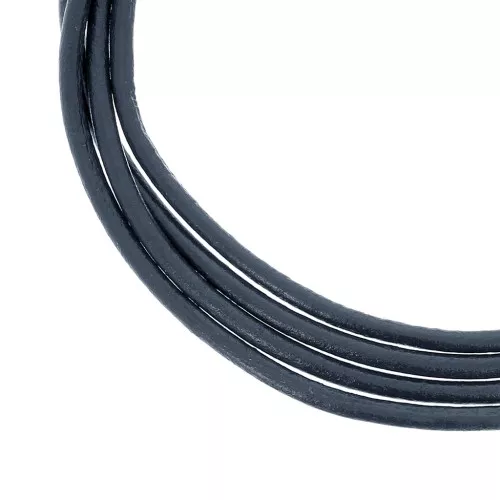 Cordón de cuero 3 mm Azul Noche x 1 m