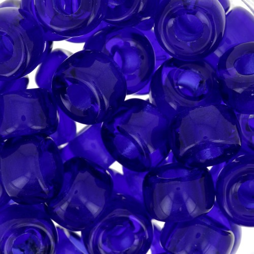 Cuentas con agujero grande - Pony Beads - 9 mm - Preciosa - Sapphire x15