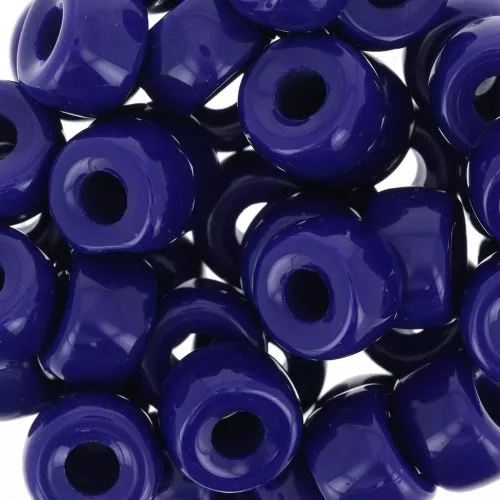 Cuentas con agujero grande - Pony Beads - 9 mm - Preciosa - Azul cobalto x15