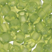 Cuentas con agujero grande - Pony Beads - 6 mm - Preciosa - Olivine x15