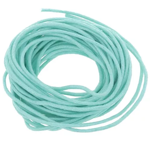 Hilo algodón encerado 1,5 mm Turquesa x5 m