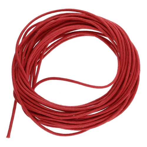 Algodón encerado 1,5 mm - Rojo x5 m