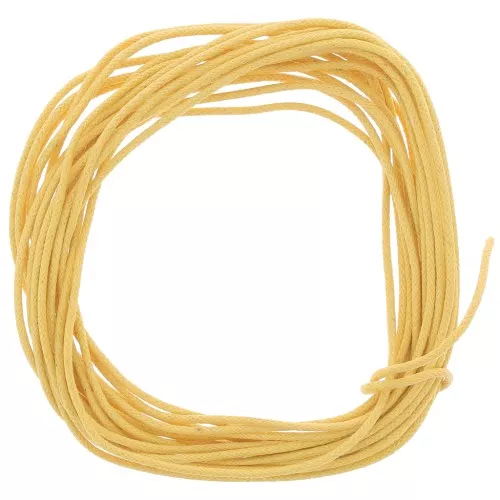 Hilo algodón encerado 1,5 mm Amarillo x5 m