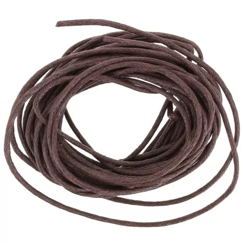 Hilo algodón encerado 1,5 mm Moreno x5 m