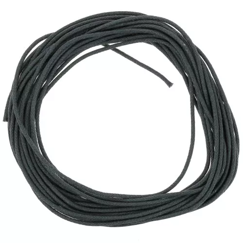Hilo algodón encerado 1,5 mm Gris oscuro x5 m