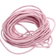 Algodón encerado de 1,5 mm - Rosa bebé x 5 m