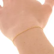 Cadena malla Forçat 1,3 mm Gold filled x50cm