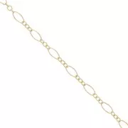 Cadena malla fantaisie (1x3) 4,2 mm Gold filled x50cm