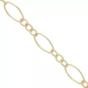 Cadena malla fantaisie (1x3) 4,2 mm Gold filled x50cm