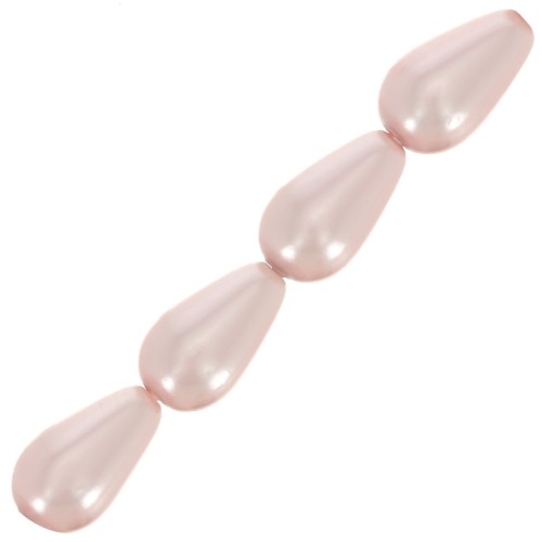 Preciosa Perla Pearshape Pearl 10x6 mm - Rosaline x10