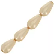 Preciosa Perla Pearshape Pearl 10x6 mm - Gold x10