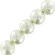 Cotton Pearls Miyuki 14 mm Verde de agua x4
