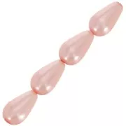 Preciosa Perla Pearshape Pearl 10x6 mm - Peach x10