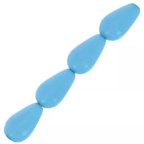 Preciosa Perla Pearshape Pearl 10x6 mm - Aqua Blue x10