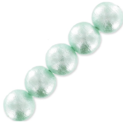Cotton Pearls Miyuki 8 mm Verde de agua x15