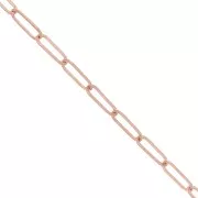 Cadena rectangular 1,9 mm - Rosa Gold Filled x50cm