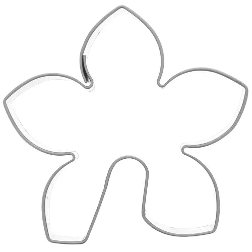 Sacabocados acero inoxidable para moldelado 50x52mm - Flor de Lys x1