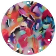 Colgante - candelabro 43 mm - Imitación escama de tortuga - Multicolore x1|raw }}