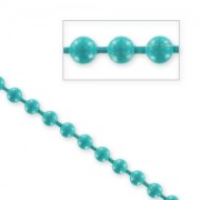 Cadena de bolas 3,2 mm Green Turquoise x 1m|raw }}