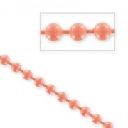 Cadena de bolas 3,2 mm Coral x 1m