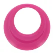 Colgante de resina calado opaco 34.5 mm - Rose Fuchsia x1
