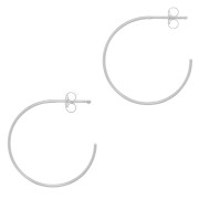 Aros pendientes a decorar 25 mm - Plata 925 x2|raw }}