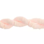 Cuentas arandalas Heishi 5x1 mm - Beige rosado x40cm