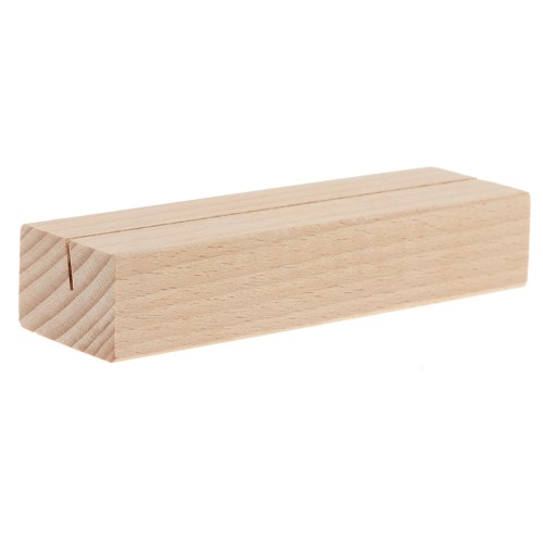 Soporte de madera - soporte para tarjeta de visita 10x3 cm - Natural x1