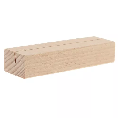 Soporte de madera - soporte para tarjeta de visita 10x3 cm - Natural x1