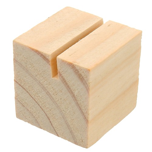 Soporte de madera - soporte para tarjeta de visita - 3 cm Natural x1