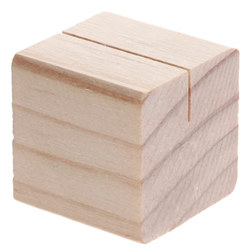 Soporte de madera - soporte para tarjeta de visita - 3 cm Natural x1