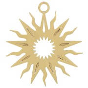 Colgante sol calado 16 mm - exclusividad Perles&Co - Gold filled x1