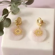 Colgante sol calado 16 mm - exclusividad Perles&Co - Gold filled x1